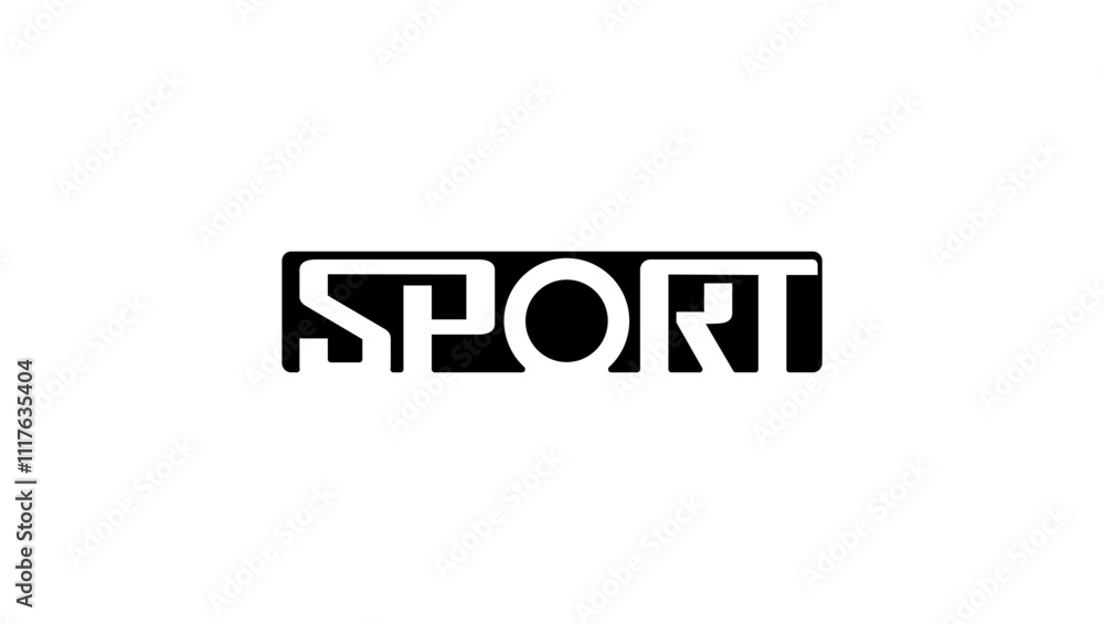sport lettering, black isolated silhouette sport lettering, black isolated silhouette