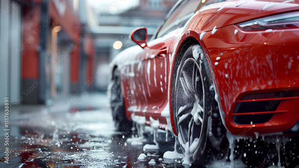 Automotive Detailer Rinsing Off Smart Soap Automotive Detailer Rinsing Off Smart Soap