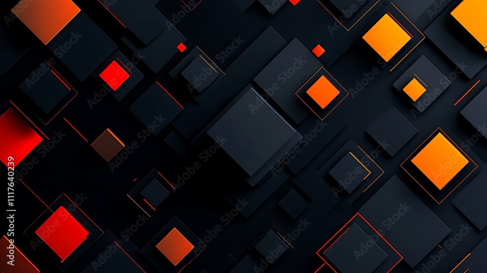 A modern background with squares A modern background with squares