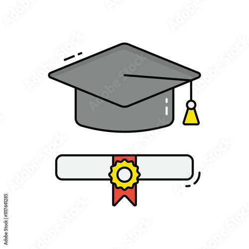 Master Degree vector icon