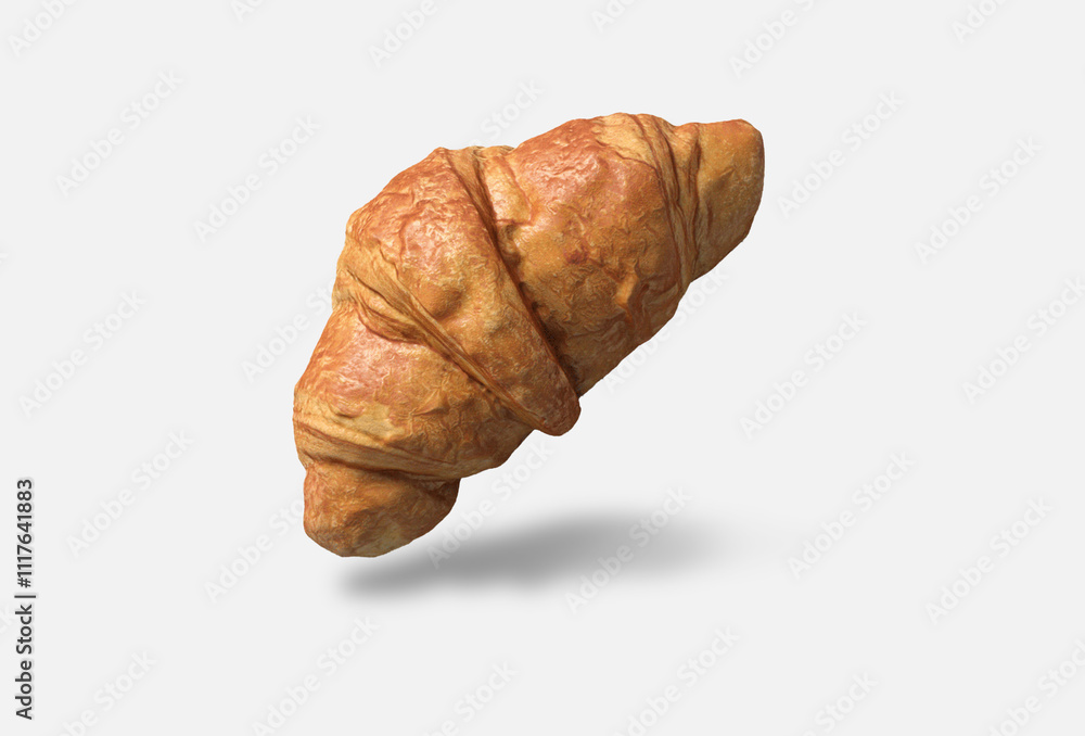 A golden, flaky croissant with a crispy crust and soft layers. This classic French pastry is captured with a clean, minimalistic background, highlighting its artisanal texture and mouthwatering appeal A golden, flaky croissant with a crispy crust and soft layers. This classic French pastry is captured with a clean, minimalistic background, highlighting its artisanal texture and mouthwatering appeal