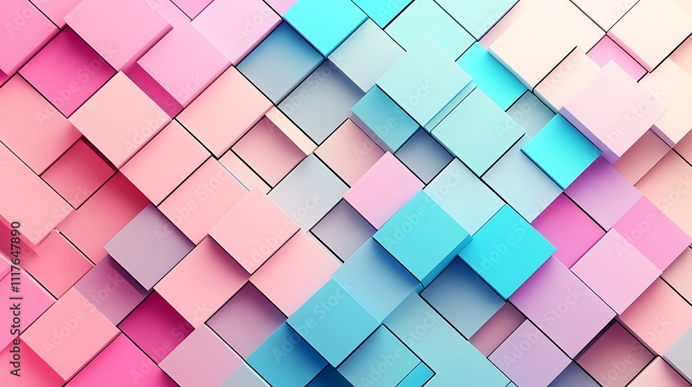 A modern background with squares A modern background with squares