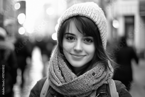 25 years old woman photo, on street