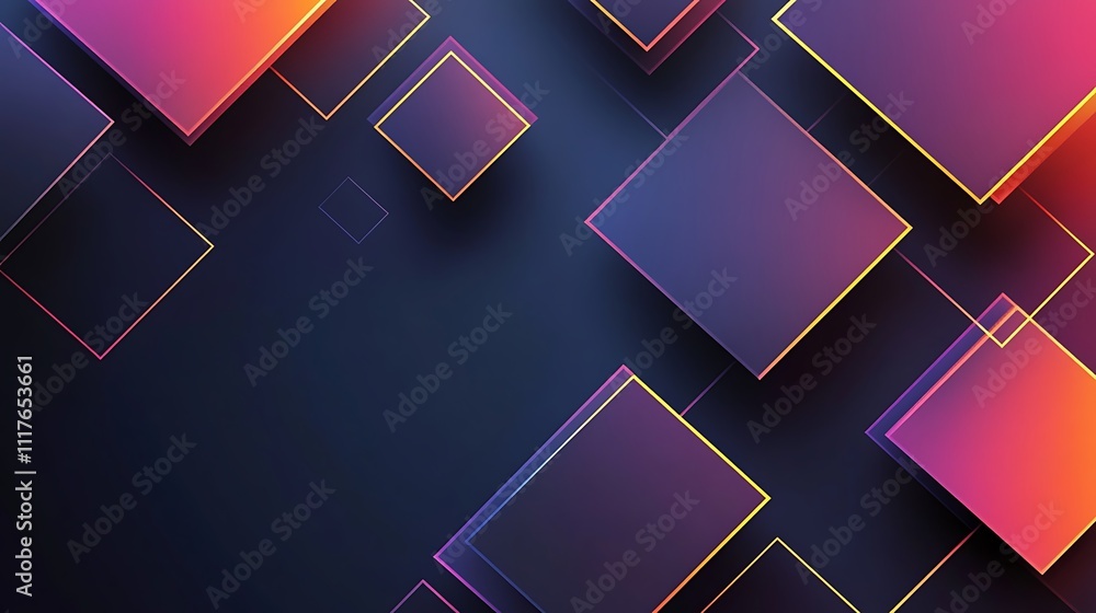 A modern background with squares A modern background with squares