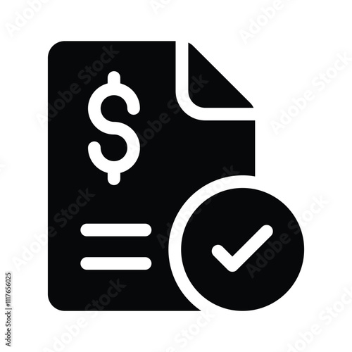 A receipt with a dollar symbol, symbolizing payments or invoices