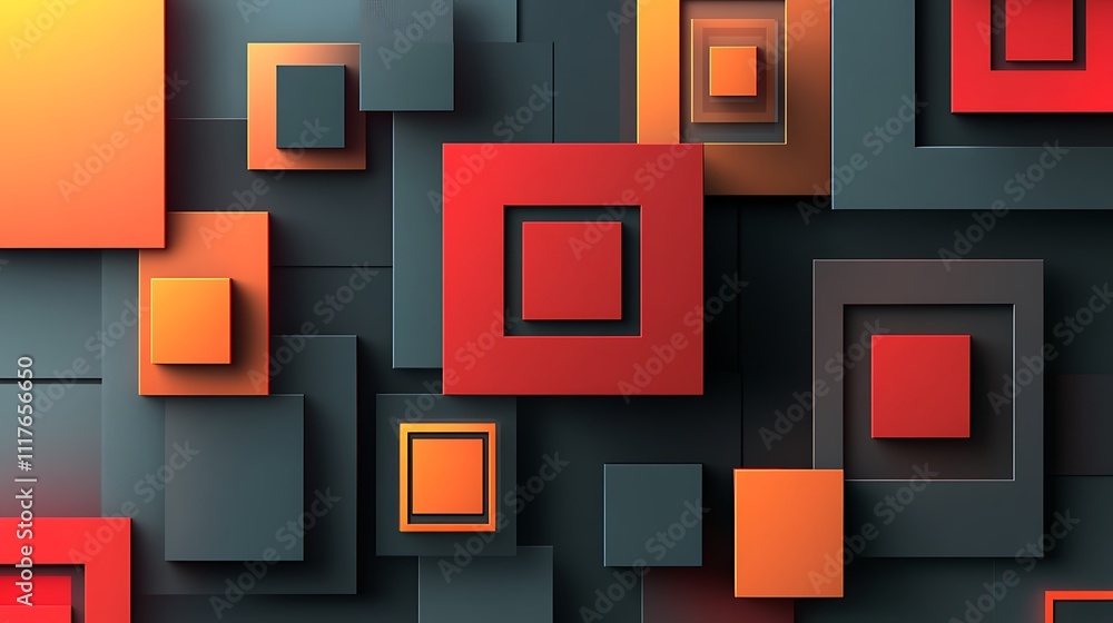 A modern background with squares A modern background with squares