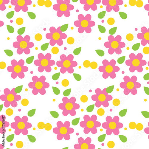 seamless pattern with flowers