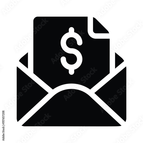 An envelope with money, symbolizing payments or salary distribution
