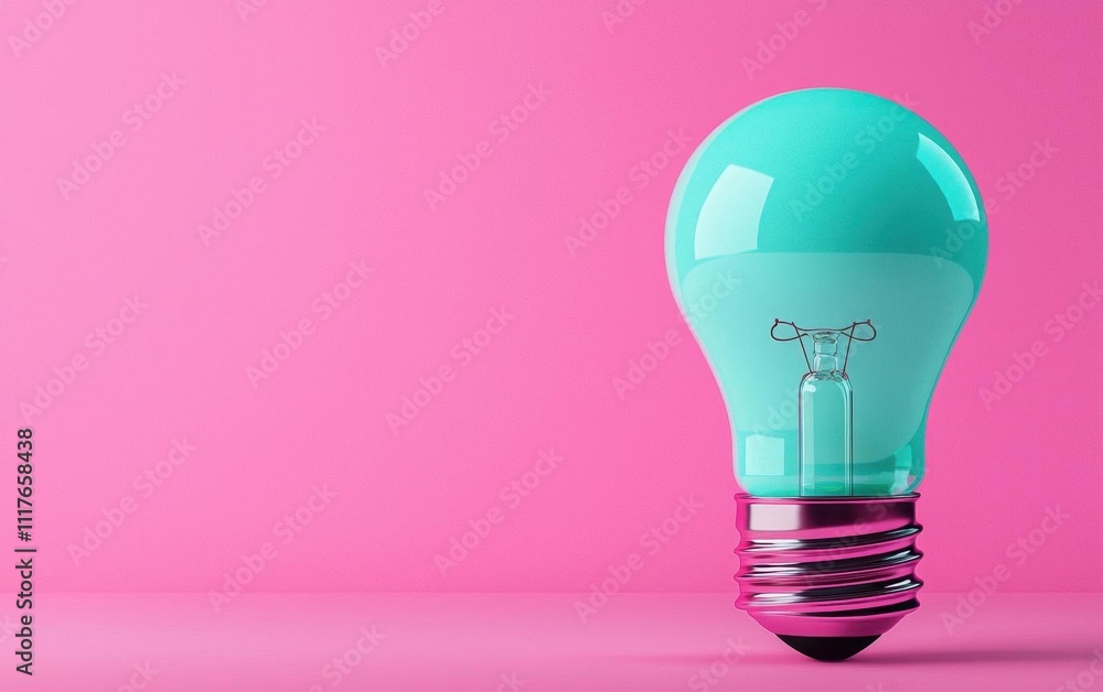 Light bulb with vivid hues, creative brain integrated seamlessly, 3D illustration Light bulb with vivid hues, creative brain integrated seamlessly, 3D illustration