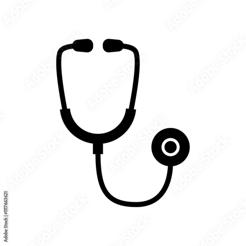 health care stethoscope icon. Medical health care icon design.