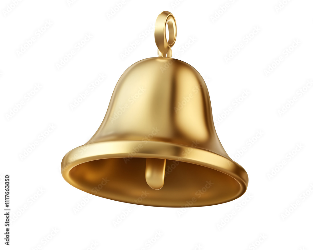 a gold bell on a white background a gold bell on a white background