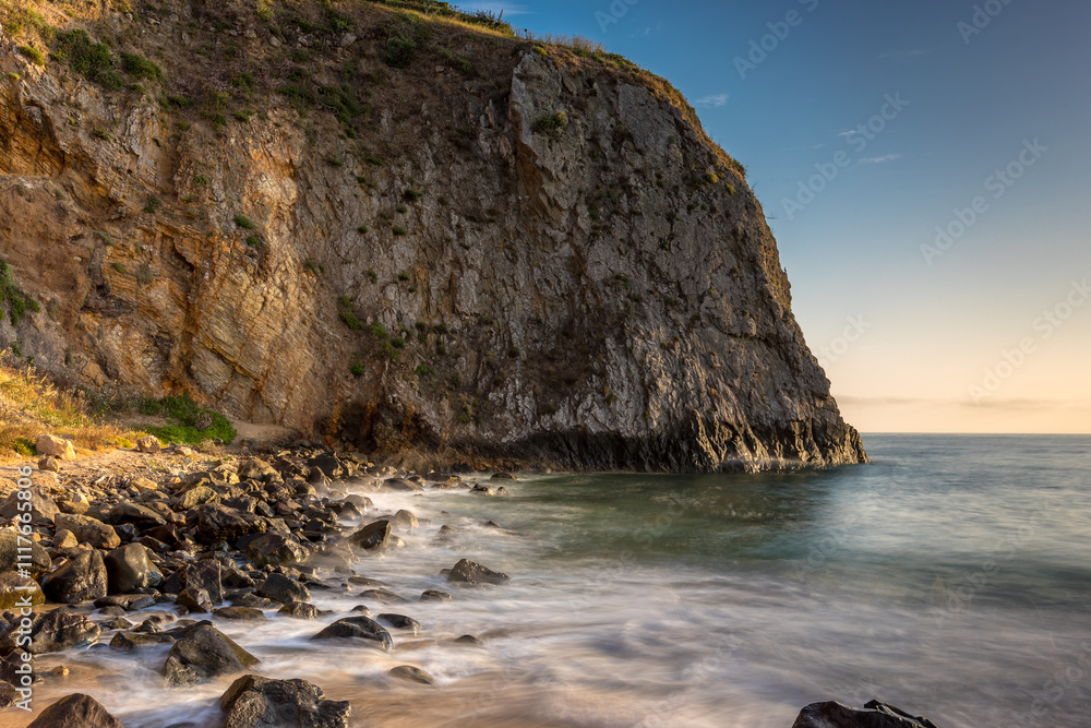 Cliffside view at Crystal Cove Beach