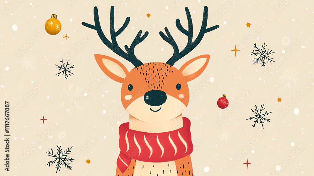 reindeer with christmas tree reindeer with christmas tree