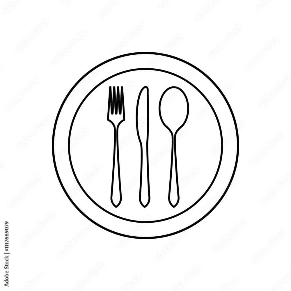 Spoon and fork vector icon set. restaurant illustration sign collection. onboard food menu symbol. Spoon and fork vector icon set. restaurant illustration sign collection. onboard food menu symbol.