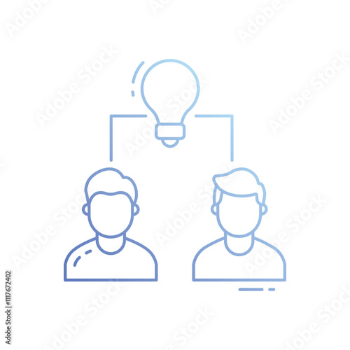 Sharing Ideas vector icon