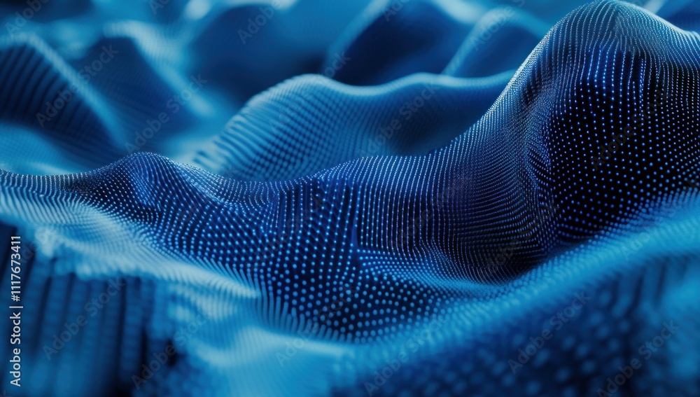Abstract Blue Digital Landscape: A mesmerizing display of undulating digital terrain, composed of countless interconnected points, evoking a sense of depth and serenity. Abstract Blue Digital Landscape: A mesmerizing display of undulating digital terrain, composed of countless interconnected points, evoking a sense of depth and serenity.