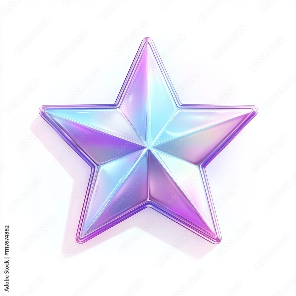 a purple-blue color star on white a purple-blue color star on white