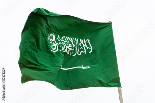 The national flag of Saudi Arabia on a white background.