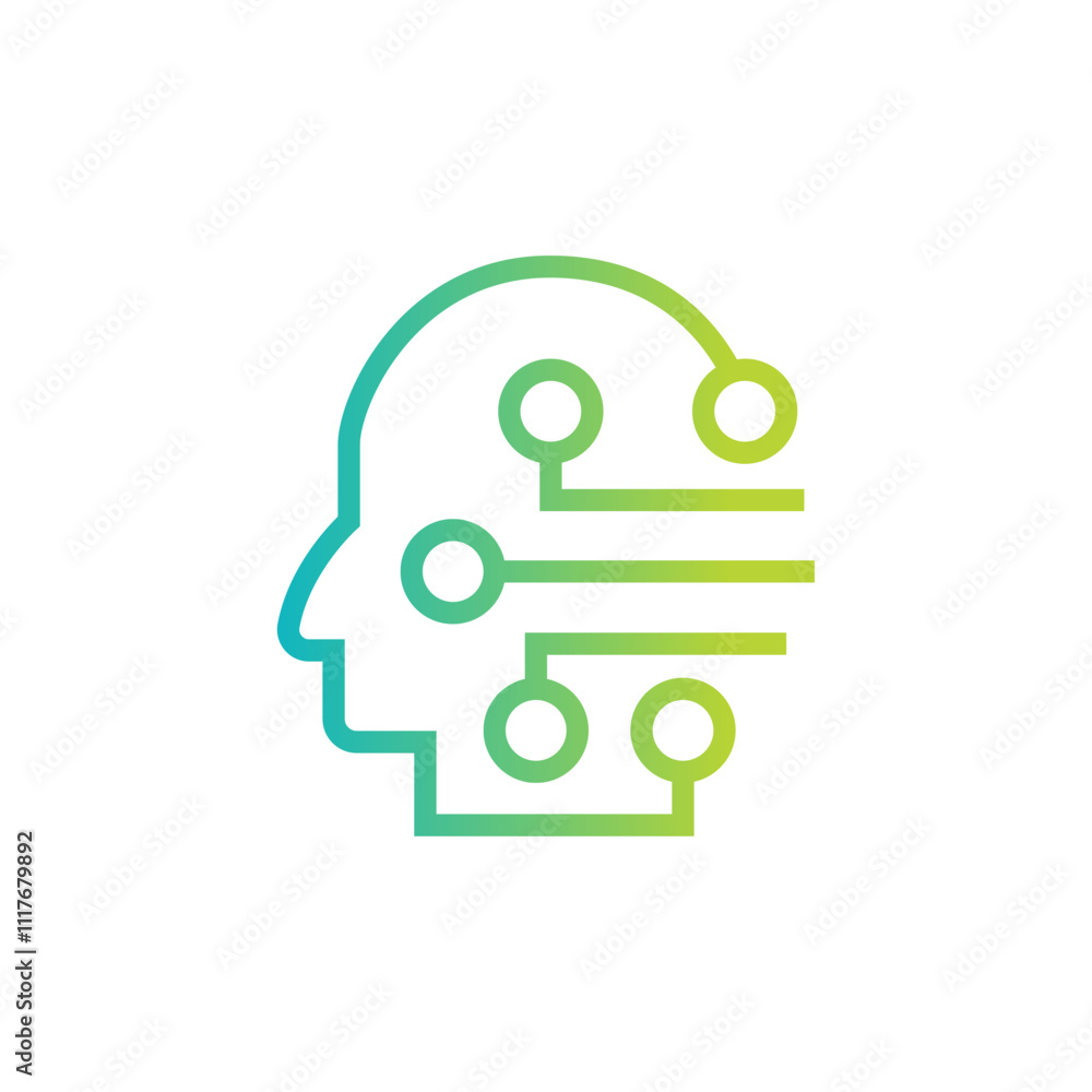 AI Logo. Artificial Intelligence logo design illustration AI Logo. Artificial Intelligence logo design illustration