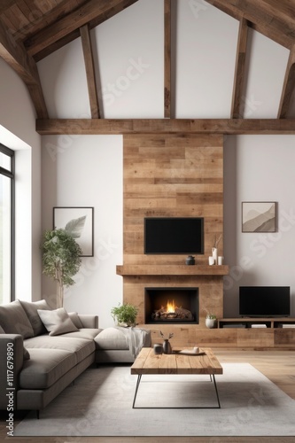 Wallpaper Mural "Elegant Mockup of a Cozy Living Space Interior"
 Torontodigital.ca