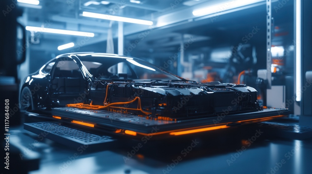 Car Assembly Line: Futuristic Automotive Production Car Assembly Line: Futuristic Automotive Production