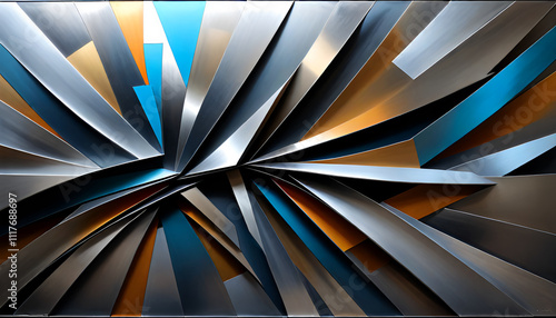 Wallpaper Mural illustrazione sfondo con elementi astratti a tema geometrico surreale Torontodigital.ca