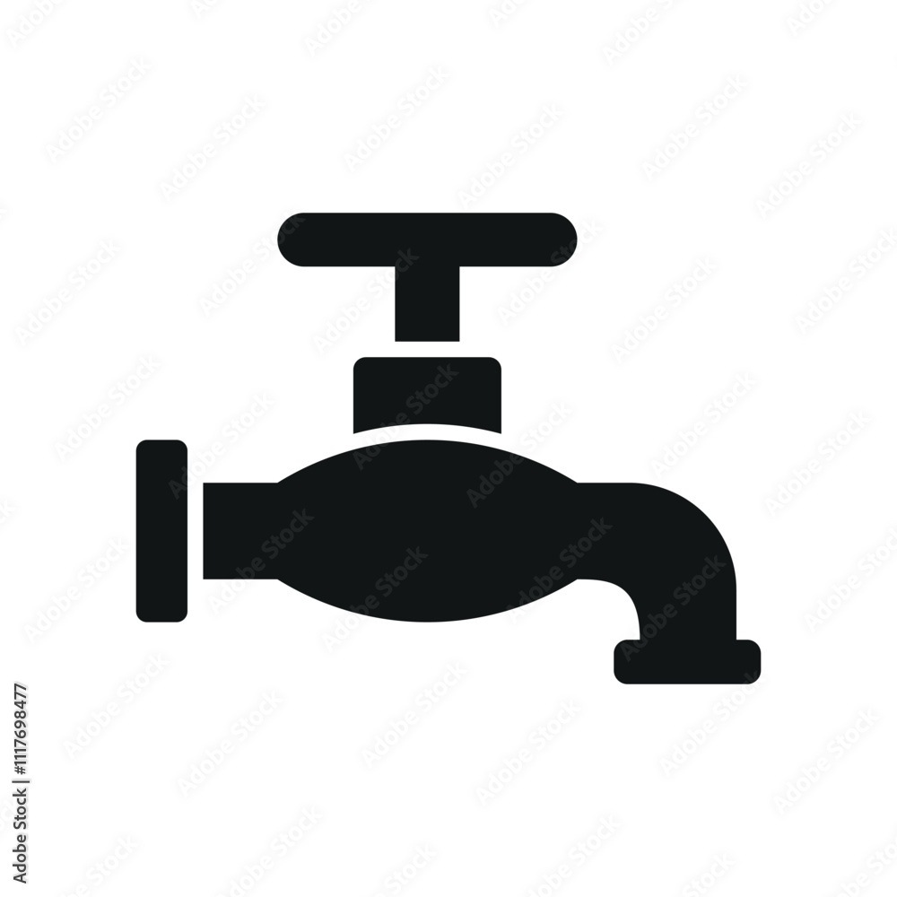 Faucet icon designed with a clean and modern concept, perfect for elevating your digital designs Faucet icon designed with a clean and modern concept, perfect for elevating your digital designs