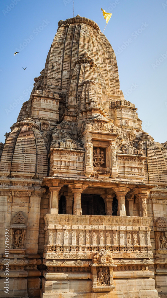 The architecture of Chittorgarh Fort in Rajasthan, India The architecture of Chittorgarh Fort in Rajasthan, India