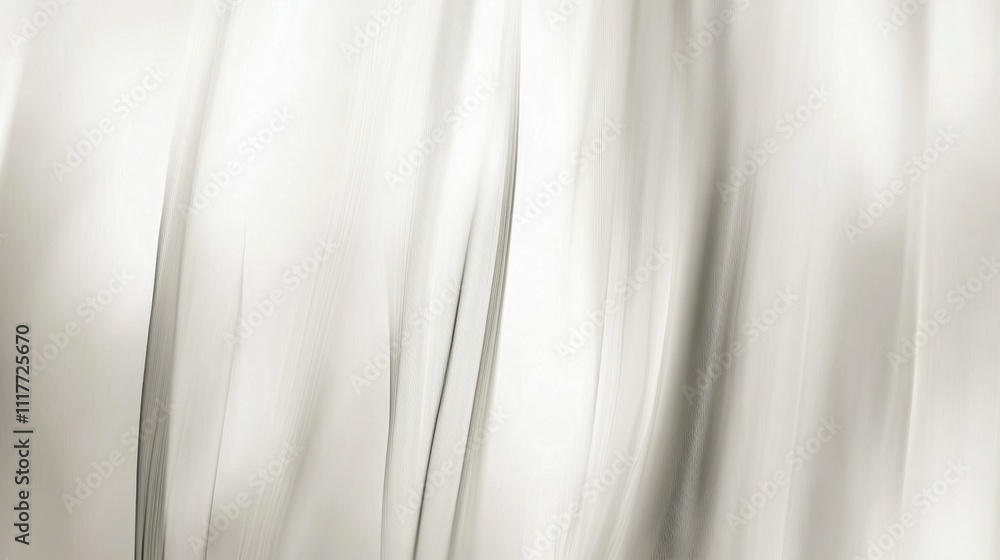 Obraz premium Elegant Abstract White and Gray Draped Fabric Texture.