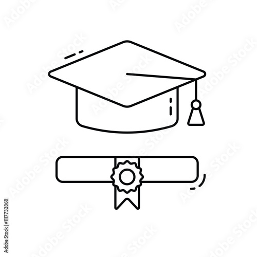 Master Degree vector icon