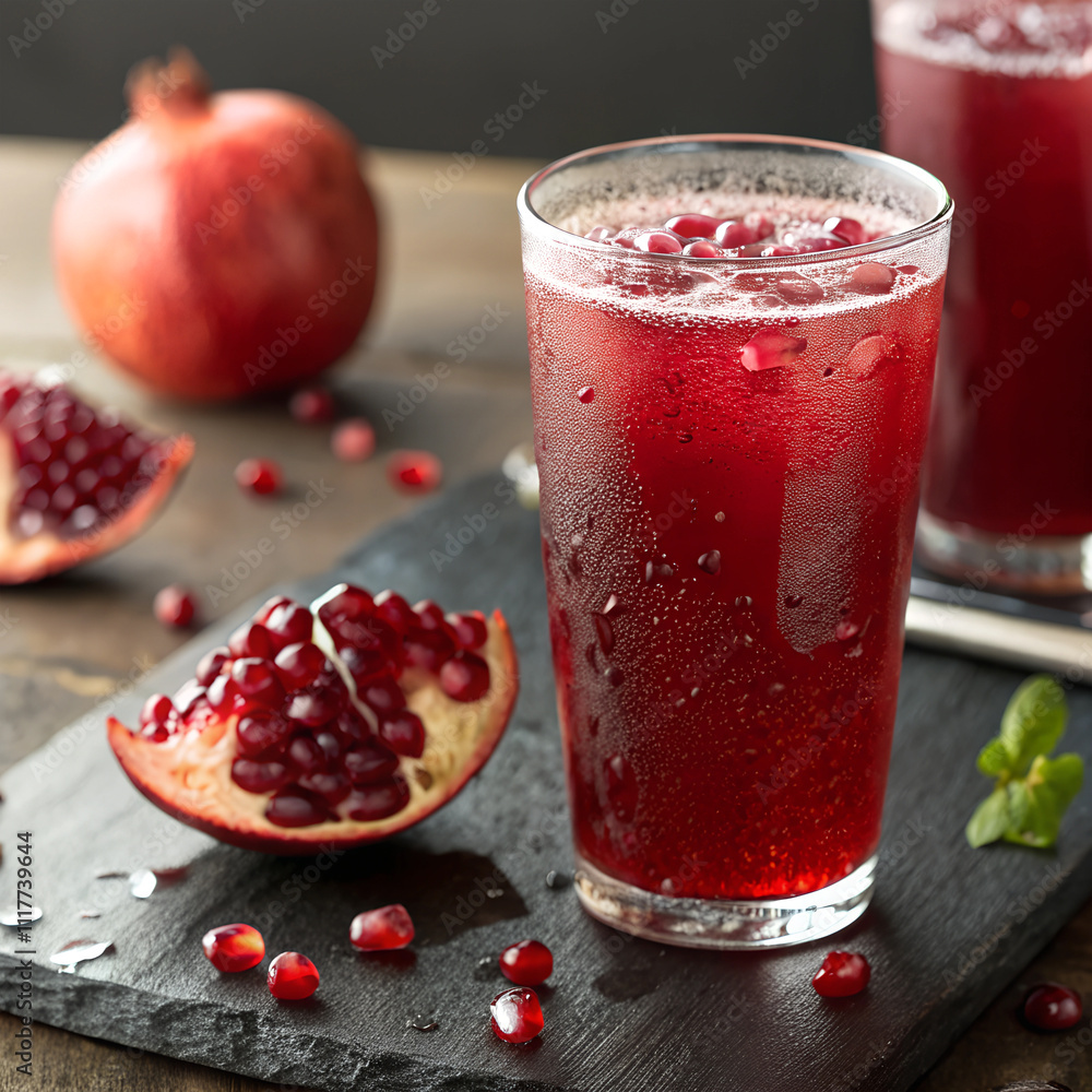 pomegranate juice and pomegranate pomegranate juice and pomegranate