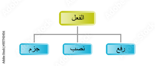 Colorful 3D Arabic Grammar Table Nahwu for Education, Isolated EPS Vector on White, Perfect for Book Designs, Presentations, Classroom Materials, and Mockups