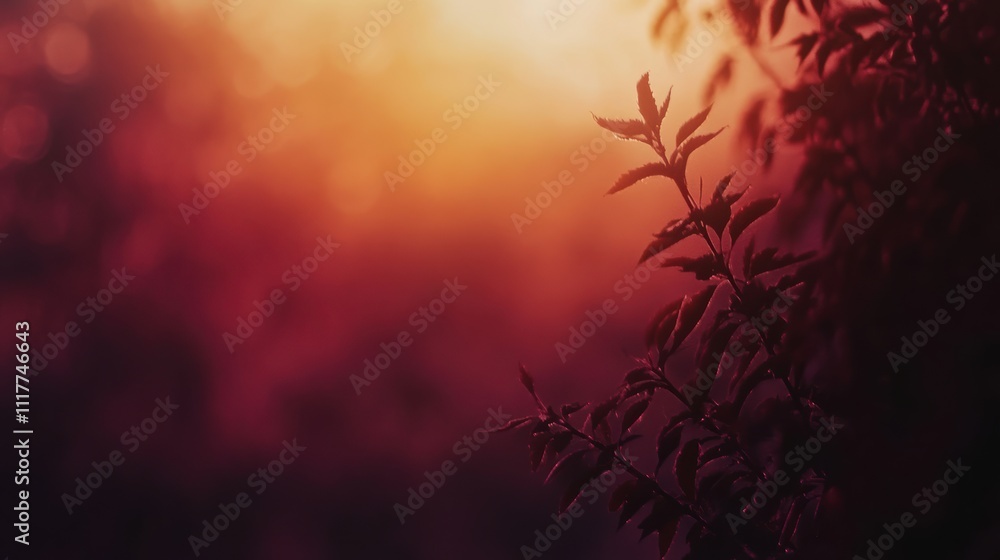 Atmospheric autumn gradient in terracotta aubergine and gold Atmospheric autumn gradient in terracotta aubergine and gold