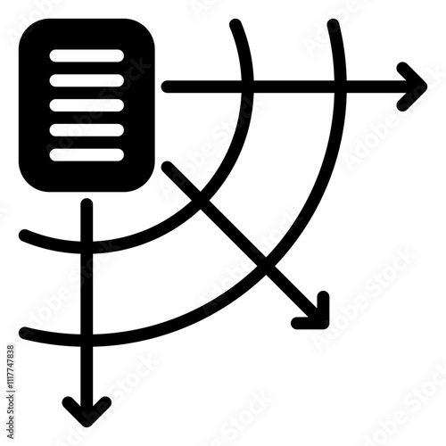 share icon, glyph icon style