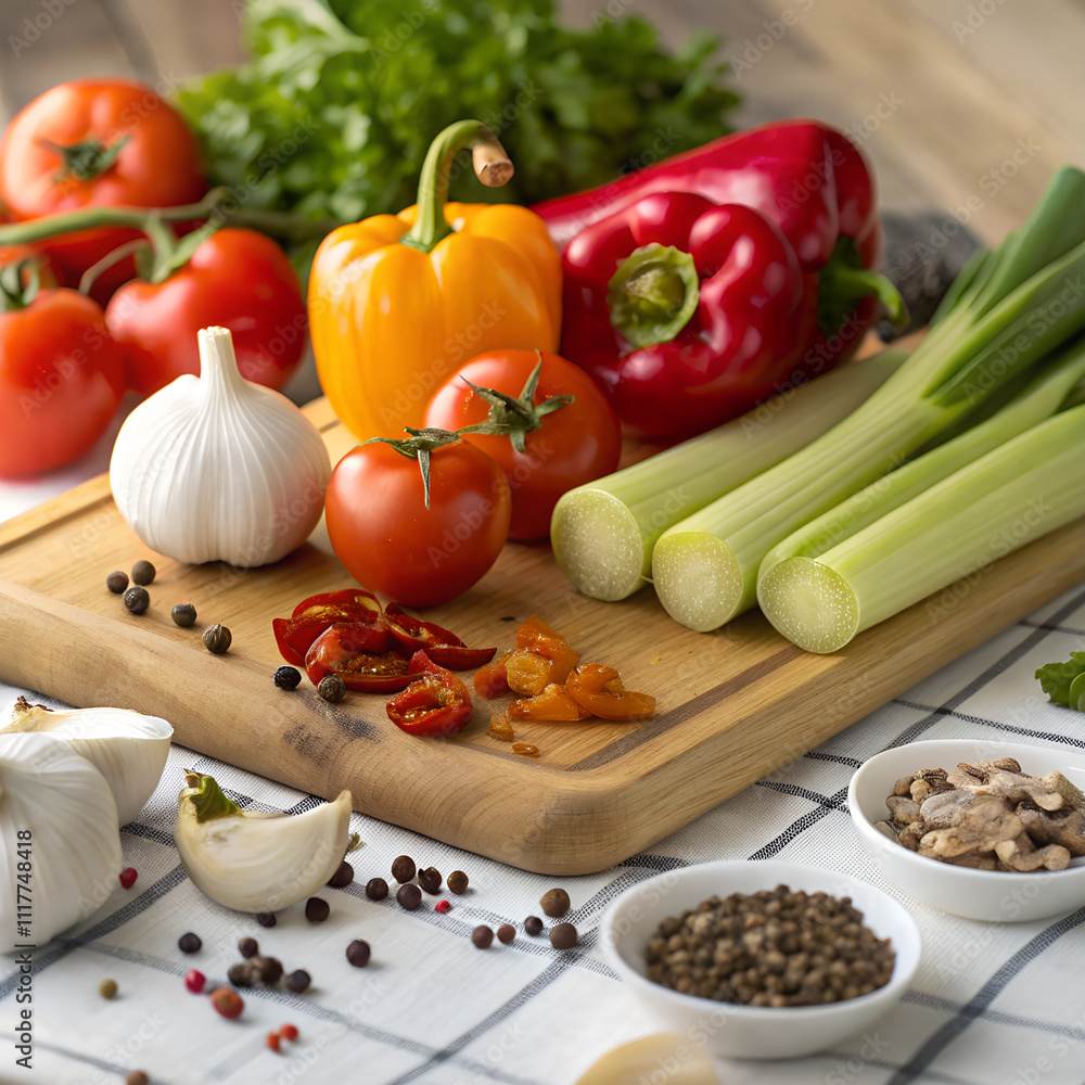 fresh vegetables on a wooden board fresh vegetables on a wooden board