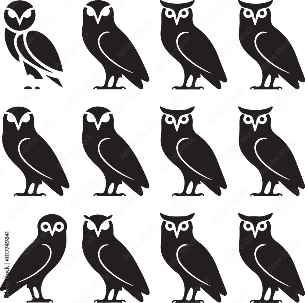 Naklejka premium set of birds