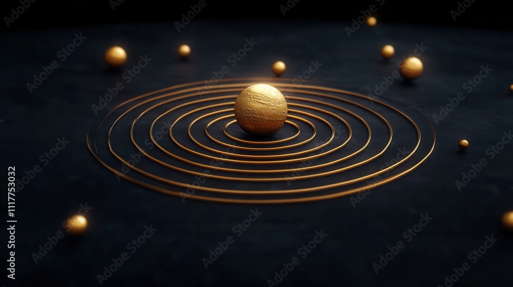 Obraz premium a complete solar system view with planets aligned against a dark space background