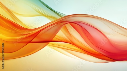 Abstract Colorful Flowing Wave Background.