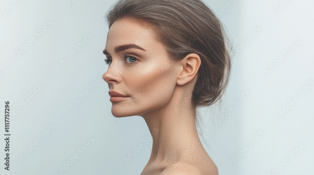 A face split in half, contrasting the smooth skin of youth with the wrinkles of aging, symbolizing time and life changes.. A face split in half, contrasting the smooth skin of youth with the wrinkles of aging, symbolizing time and life changes..