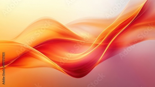 Wallpaper Mural Abstract Orange and Red Wave Background. Torontodigital.ca