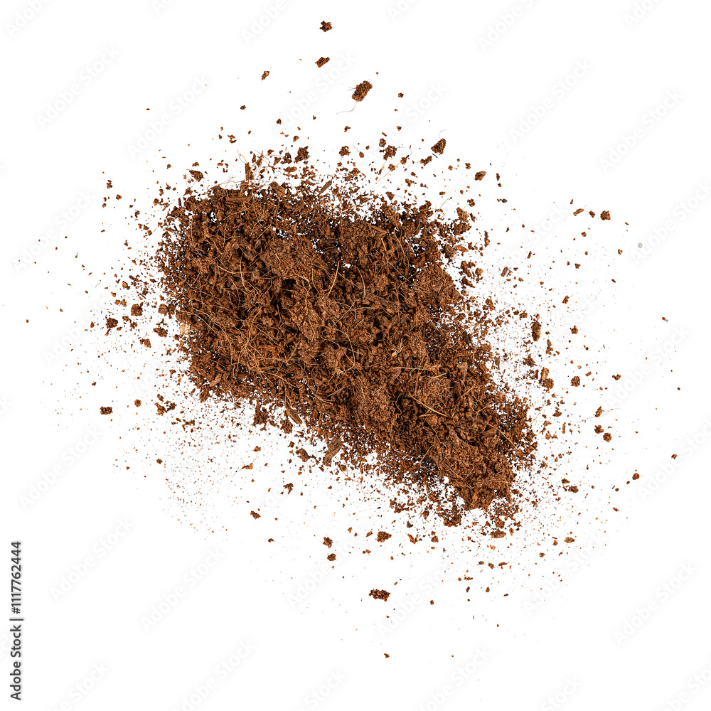 Coconut coir substrate forming a pile Coconut coir substrate forming a pile