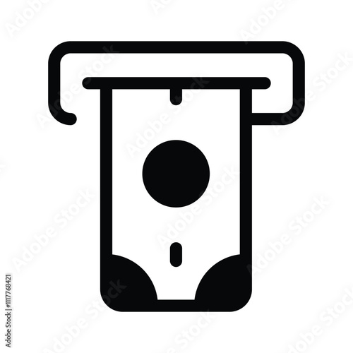 An ATM slot, symbolizing cash withdrawal or transactions