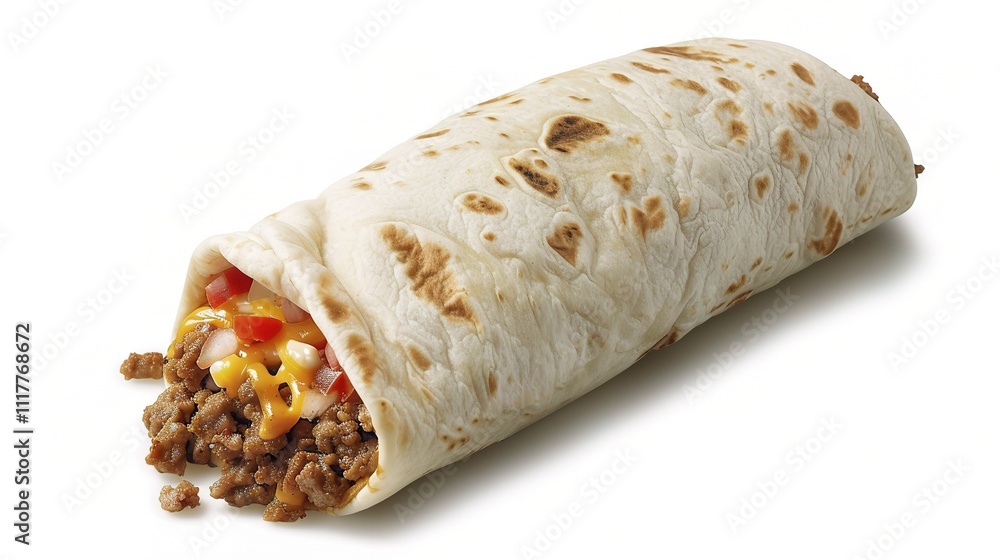 Mexican Burrito, A Tasty and Filling Wrap with Rich Flavors, A Culinary Delight from Mexico Mexican Burrito, A Tasty and Filling Wrap with Rich Flavors, A Culinary Delight from Mexico