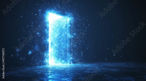 Wallpaper Mural Glowing Doorway To The Unknown Torontodigital.ca