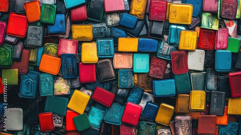 Colorful square tiles background texture. Colorful square tiles background texture.