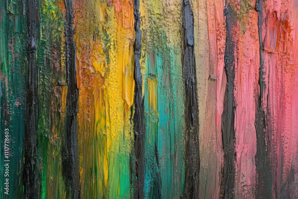 A vibrant and colorful palette with various shades of paint