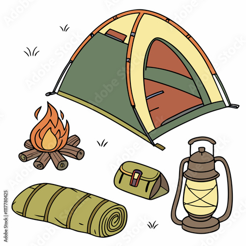 illustration of a tent