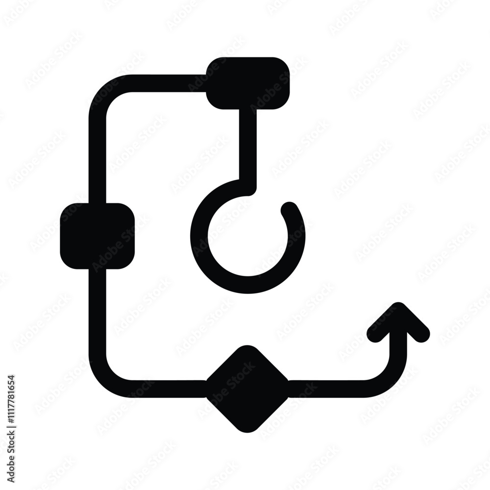 Connected nodes with arrows, representing a financial workflow Connected nodes with arrows, representing a financial workflow