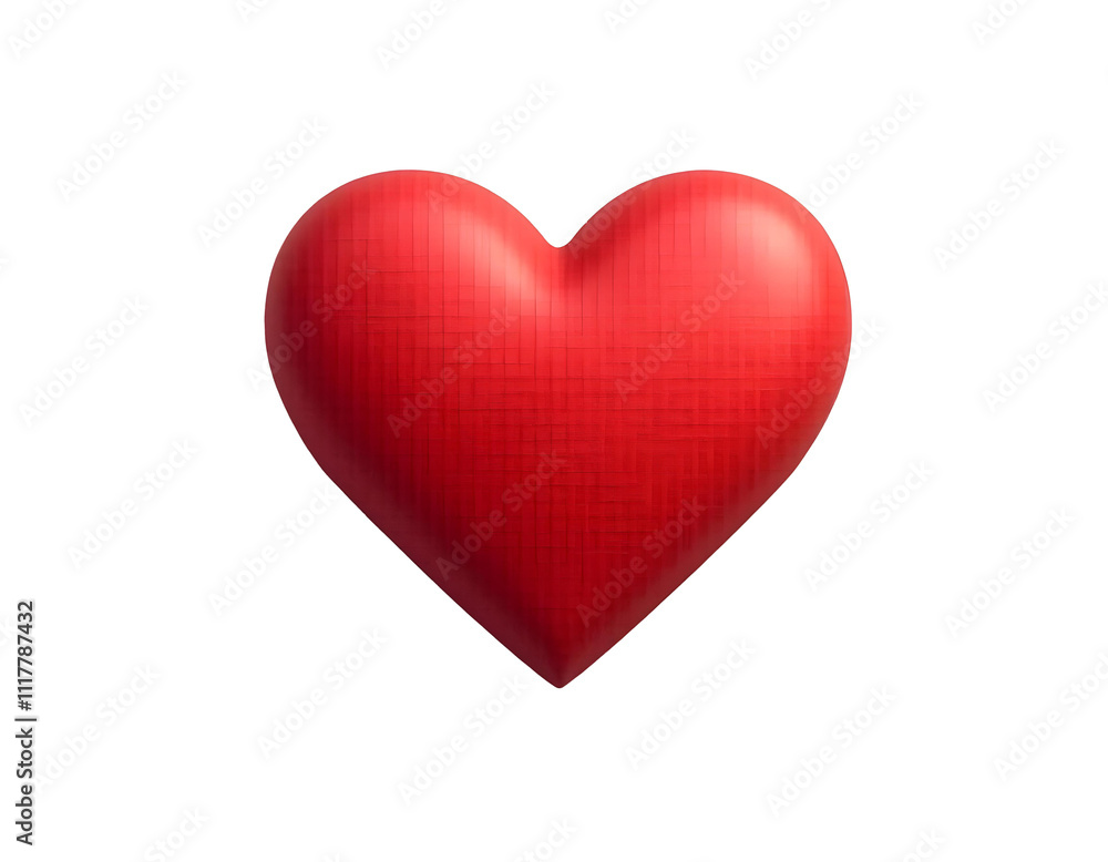 Classic red heart symbolizing love, affection, and valentine's day, isolated on a clean white background Classic red heart symbolizing love, affection, and valentine's day, isolated on a clean white background