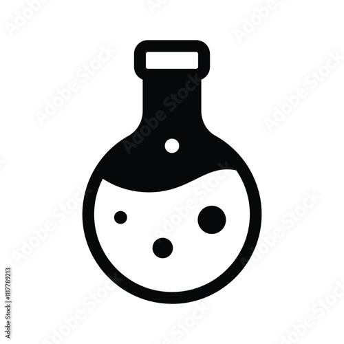 A lab flask, representing innovation in business or finance